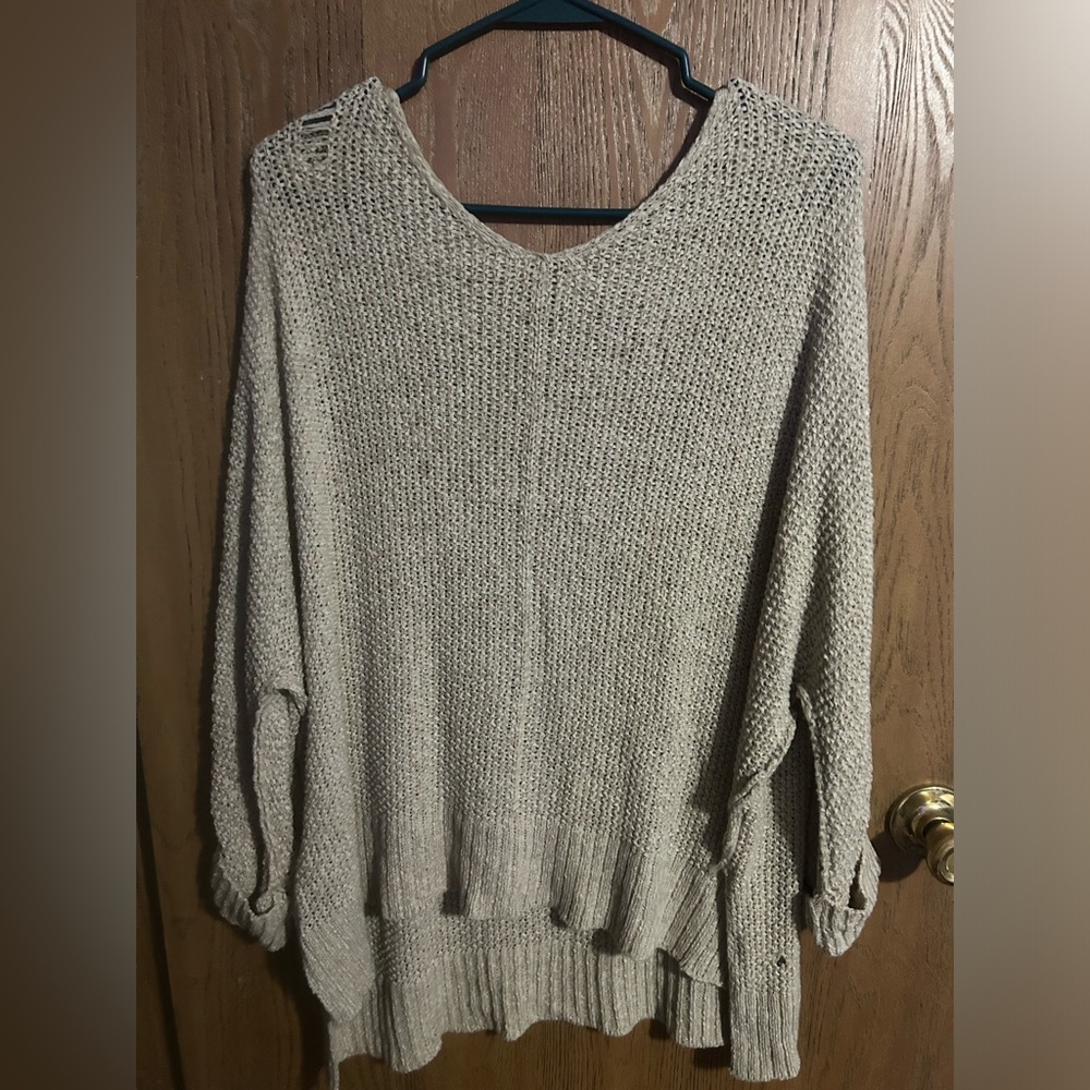 nude oversized sweater